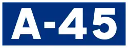Autovía A-45 shield}}
