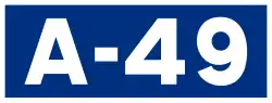 Autovía A-49 shield}}