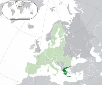 Location of Euro gold and silver commemorative coins