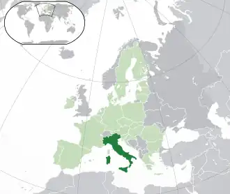 Location of Euro gold and silver commemorative coins