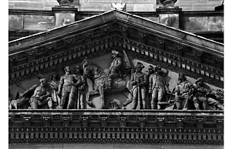 by Edward Wagner Pediment Wayne County Building