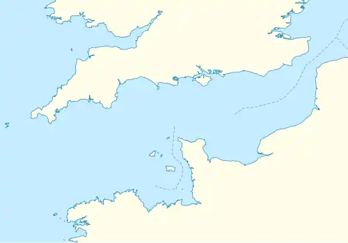 2019 English Channel Piper PA-46 crash is located in English Channel