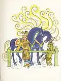 Drawing from the tale "The Little Humpbacked Horse"