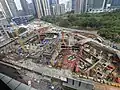 Construction site in April 2024