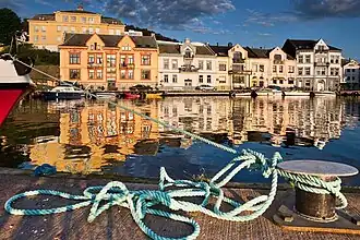 Farsund, the largest and oldest city in the Lister Region