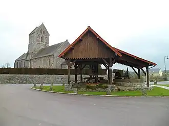 The Wine Press and the church of Saint-Pierre