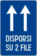 Two lane traffics