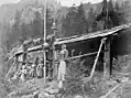 First Nations chief's grave at Chapman's Bar, Fraser River. 1867–1868.