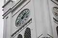 First Presbyterian Church – Oldest Presbyterian church in America was established in 1640 by Puritans from Lynn, Mass. Clock tower on wood gothic church built in 1843 and enlarged in 1895.