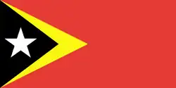 Flag of the independence ceremony of 20 May 2002