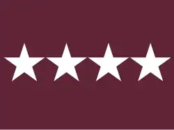 Flag of a General in the United States Army Medical Department. (The highest ranking Army Surgeon General has been a LTG)