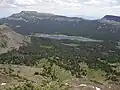 Flat Top Mountain, the highest peak in the Flat Tops (12,361 ft), overlooks Stillwater Reservoir.