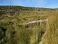 Footbridge and Cliffs