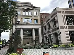 Forbes & Wallace plaza, modeled after the department store which once stood on the site