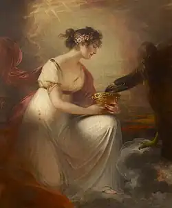 Frances Wyndham as Hebe by William Beechey