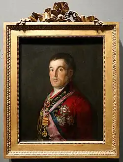Framed painting