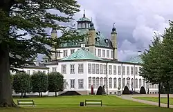 A view of the palace from the garden