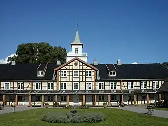 Frogner Manor in Oslo, timber-framed building 1750, extended 1790
