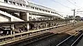 View of the southbound Nambu Line platform 1 from the Musashino Line platforms, November 2012