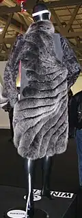 Back view of the taped coat.