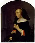 Gabriël Metsu, Portrait of his wife Isabella de Wolff, 1658, Speed Art Museum, Louisville, Kentucky