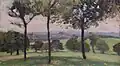 Gaetano Meo, Looking towards London from the Heath (year), Holborn Library, Camden, London