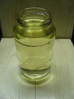 Sample of gasoline (petrol)