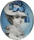 George Engleheart - Portrait of Unknown Woman – circa 1780 – Frame with bracelet fitting - Victoria & Albert Museum