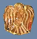 Gold plaque with standing eagle from Xigoupan M2 (4th–3rd century BC)