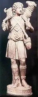 Unknown author:Statuette of the Good Shepherd, 4th century, paleochristian, original