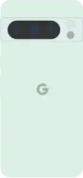 Diagram of a Pixel 8 Pro smartphone in green.