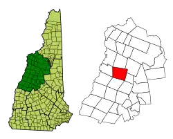 Location in Grafton County, New Hampshire