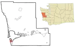 Location of Cohassett Beach, Washington