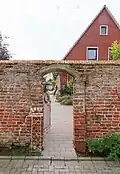 Remains of the castle wall of Groß Midlum Castle