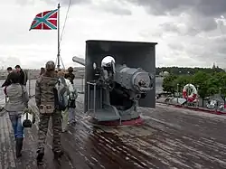 Image 25Forward gun of Aurora that fired the signal shot (from October Revolution)