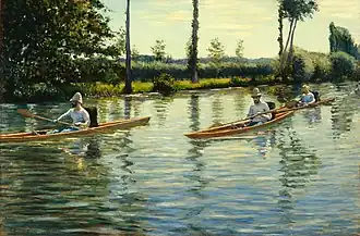 Périssoires sur l'Yerres, 1877, Milwaukee Art Museum