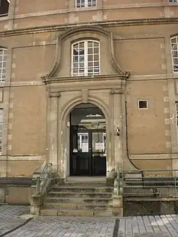Door to the Montfort pavilion.