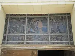 Stained glass.
