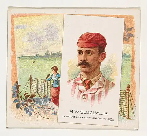 From World's Champions, Second Series (N43) for Allen & Ginter Cigarettes, print. Litographer: Lindner, Eddy & Claus of New York[6]