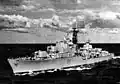 HMAS Vampire underway in c1962