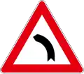 Curve to left