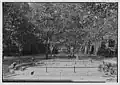 Four Penguins (c.1938, cast stone), surrounding the central wading pool, Harlem River Houses, Manhattan, New York City