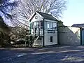 The preserved signal box at Hawkhurst