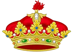 The coronet of an infante (prince)