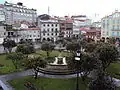 Fountain in the middle of the gardens