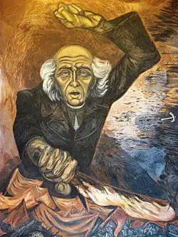 José Clemente Orozco, Miguel Hidalgo y Costilla, Jalisco Governmental Palace, Guadalajara