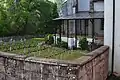 Monks graveyard behind the church