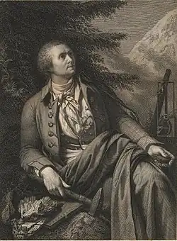 Horace-Bénédict de Saussure - print by Charles Simon Pradier after the portrait of 1796 by Saint-Ours.[27]