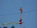 Highwire acrobats in Huang Shan