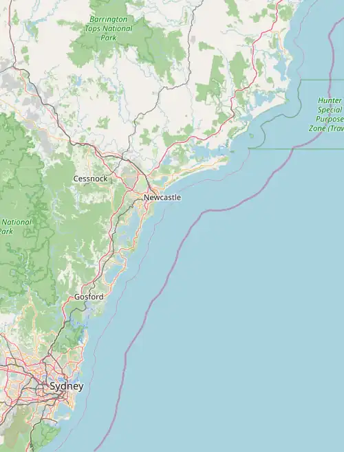 2023 Cup of Nations is located in the Hunter-Central Coast Region